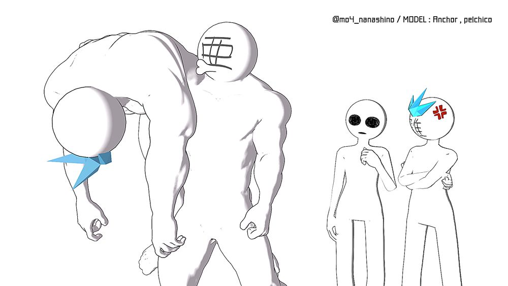 モデル：アンカー、ぺるちこ
ポーズ：ねね・にゃんぱらり、じぶん
MME：七篠奈々
スフィアマップ：3Tail
アイコン素材：なごにや
（敬称略）