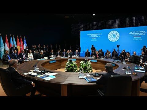 İlham Əliyev Türk Dövlətləri Təşkilatının Dövlət başçılarının qeyri-rəsmi Zirvə görüşündə çıxış edib