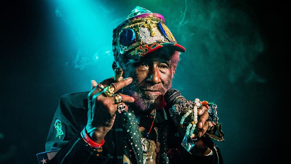 A photograph of the late Lee "Scratch" Perry