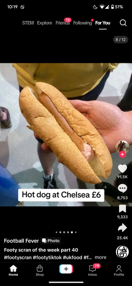 Weird deflated hot dog