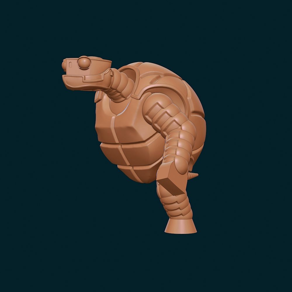 WIP of a wargorged/tortle sculpt.