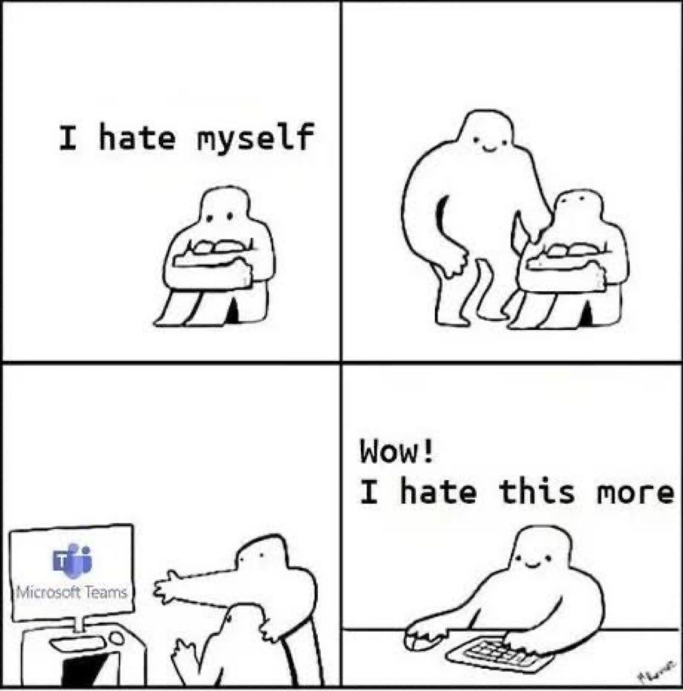 Teams, creato da Microsoft, strumento del Demonio.