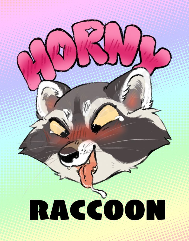 Horny Raccoon badge