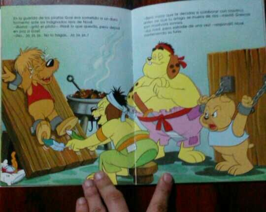 Gosi tickled by pirates from a story