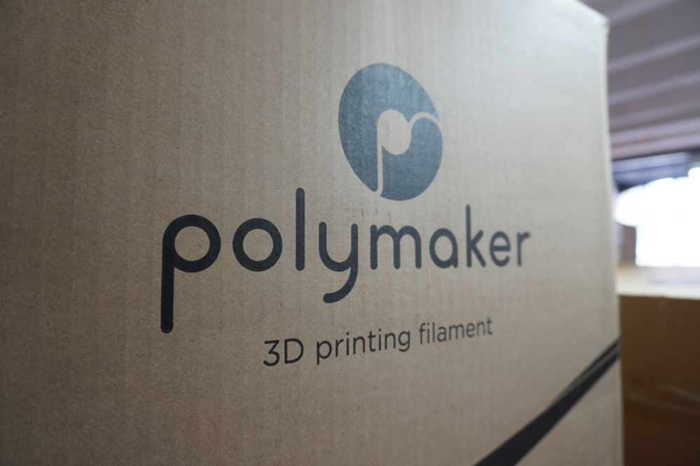 A massive delivery of 360Kg of Polymaker PolyTerra PLA filament for our 3D print farm - keeping production of Multisystem2 going for pre-orders expected to start shipping in August 2025.
