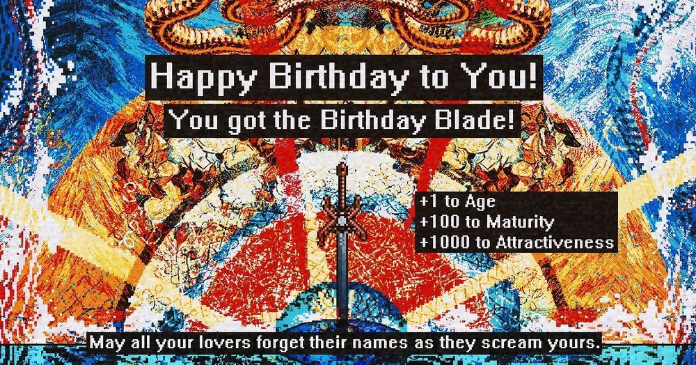It's the birthday blade! 