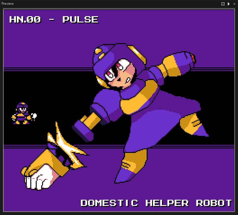 Pulse (OC), throwing a Rocket Punch.

HN.00 - PULSE
DOMESTIC HELPER ROBOT