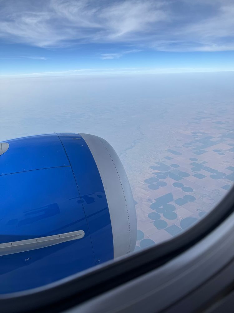 View from seat United 12A en route from Denver to Nashville 