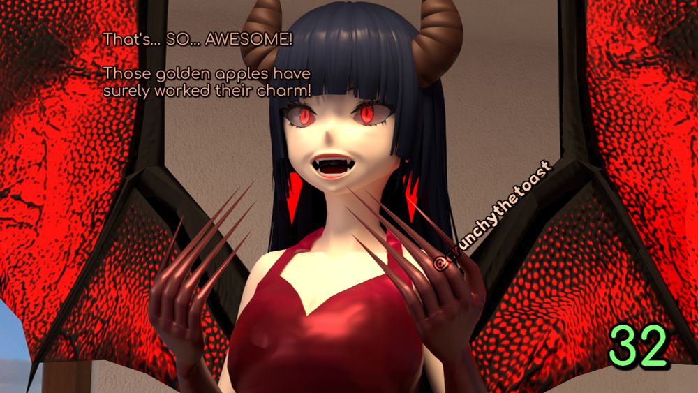 Yvonne, delighted: "That’s… SO… AWESOME! Those golden apples have surely worked their charm!"