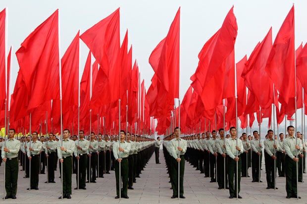 A sea of red flags