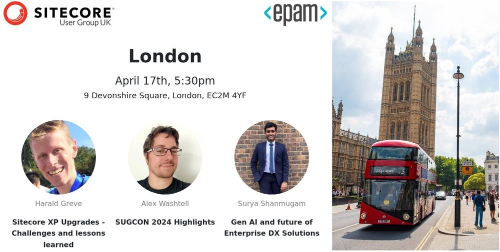 London Sitecore User Group at EPAM - April 2024