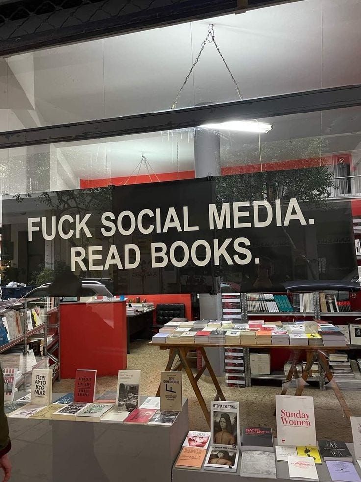 Fuck social media read books 