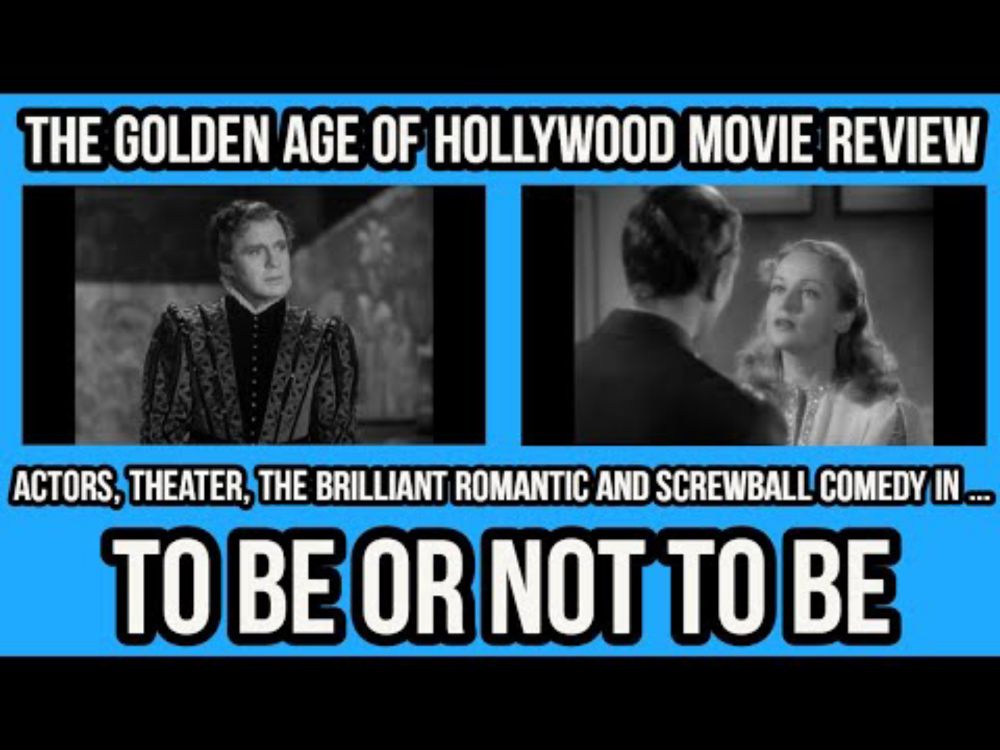 CLASSIC HOLLYWOOD Movie Reviews - TO BE OR NOT TO BE (1942)