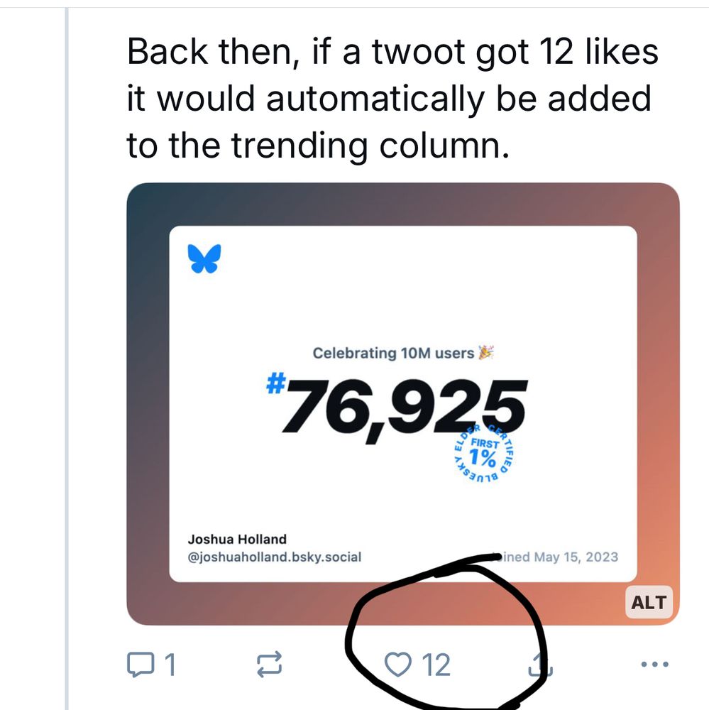 A pic of this twoot with 12 likes. 