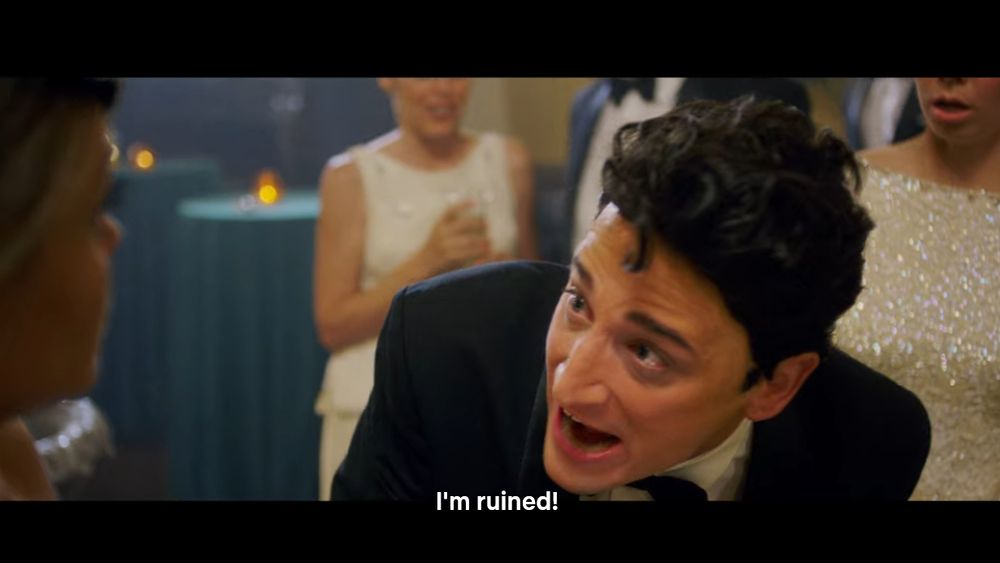 Man shouting with the caption "I'm ruined!"