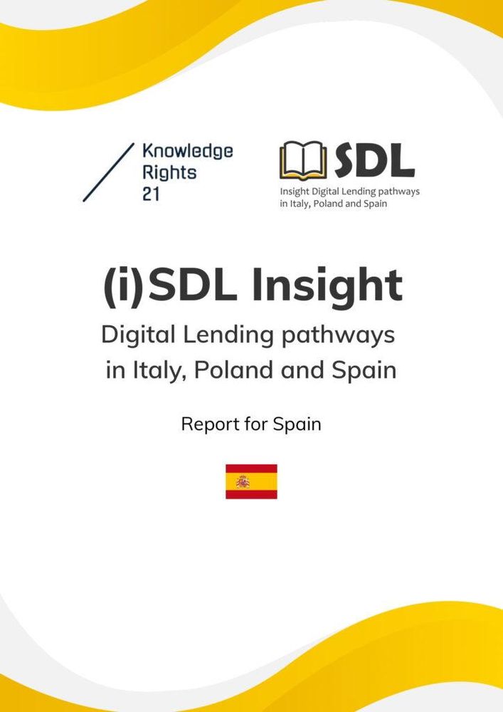 La cubierta del informe (i)SDL Insight. Digital Lending pathways in Italy, Poland and Spain. Report for Spain