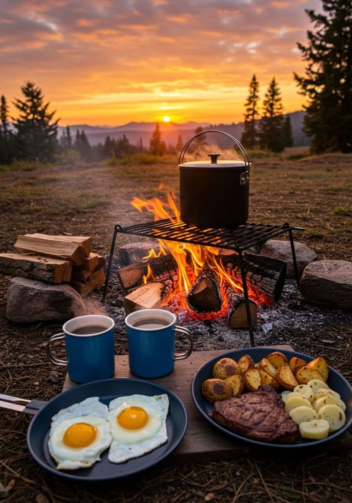 Campfire cooking 🔥🥰