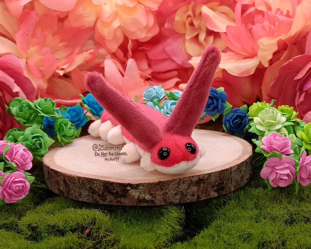 Photo of a mini Wormbo plushie
