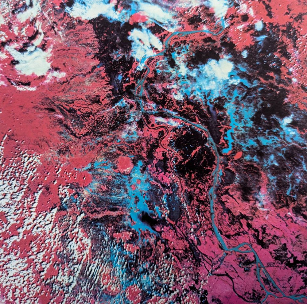 False color image of Cambodia 