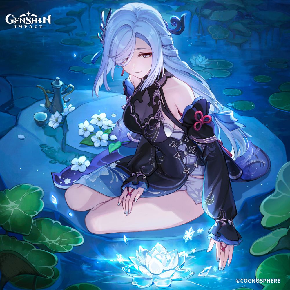 I had grown accustomed to practicing alone at night, but now that you're here, the nights don't feel as long as they used to.
When the surface of the lake freezes over, it'll reflect the night sky — a dream of raining stars and the silver moon... would you like that?