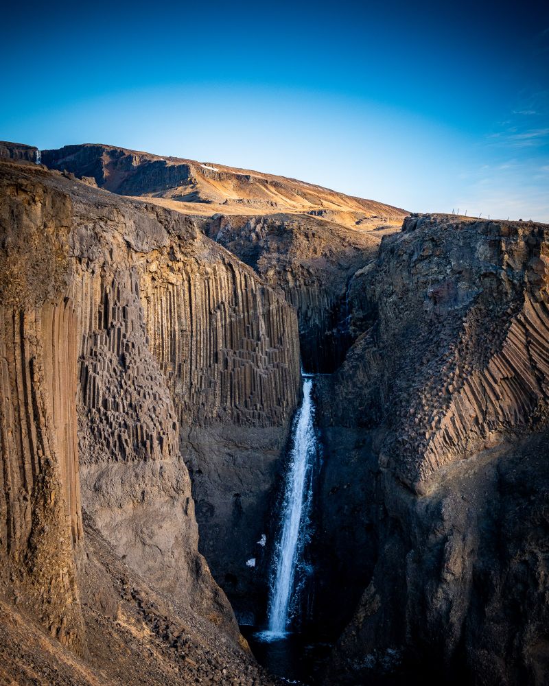 Photograph of the Litlanesfoss in Iceland