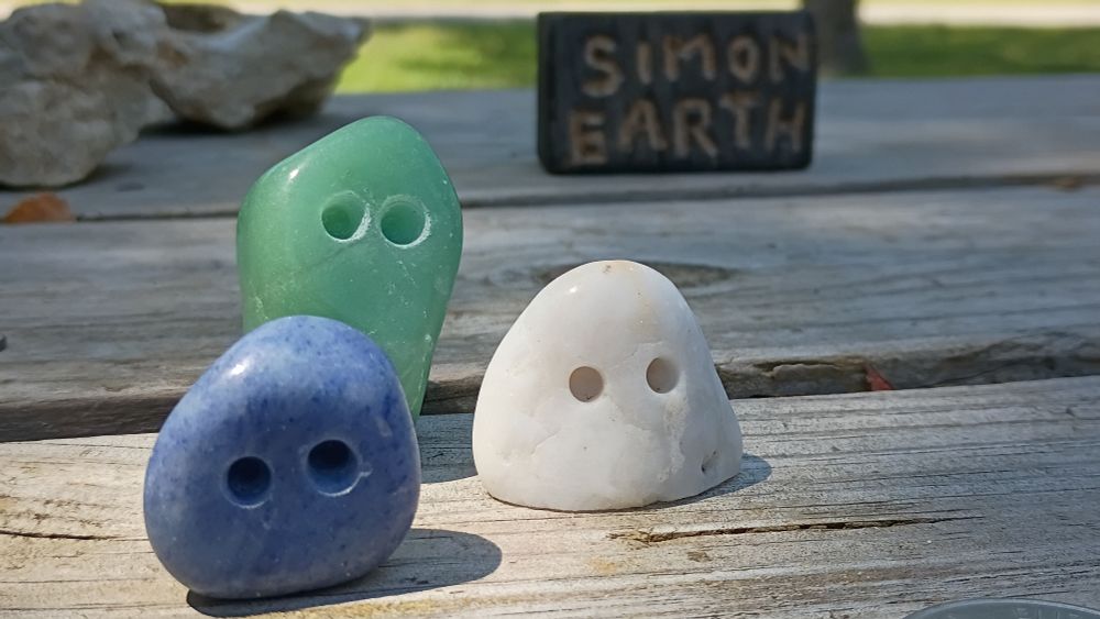 rocks with eyes