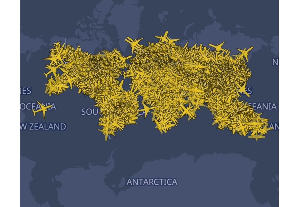 Trafic aérien dans le monde
Via https://radaravion.com/