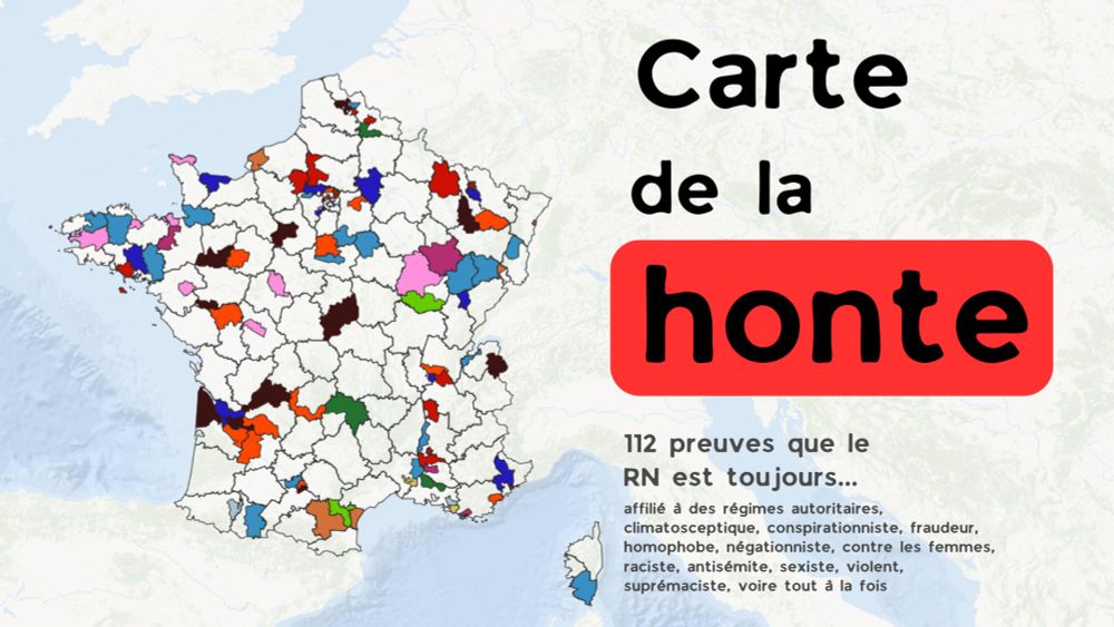 Carte de la honte : 125 preuves que le RN est...