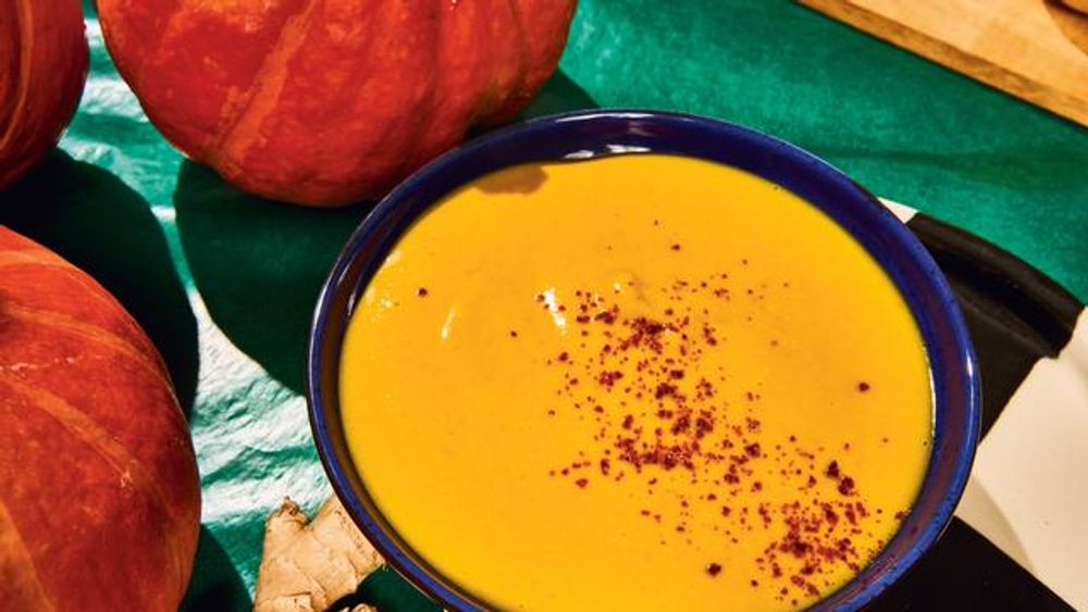 Suppe aus geröstetem Kürbis: Hallo, Herbst