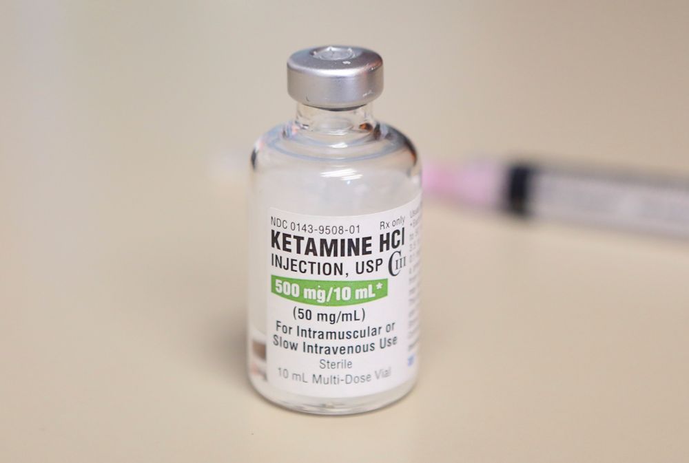 A bottle of ketamine
