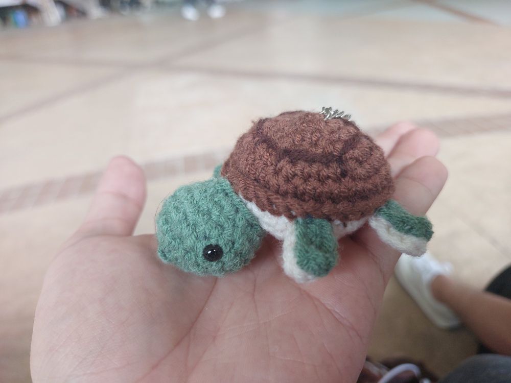 cute little crochet turtle