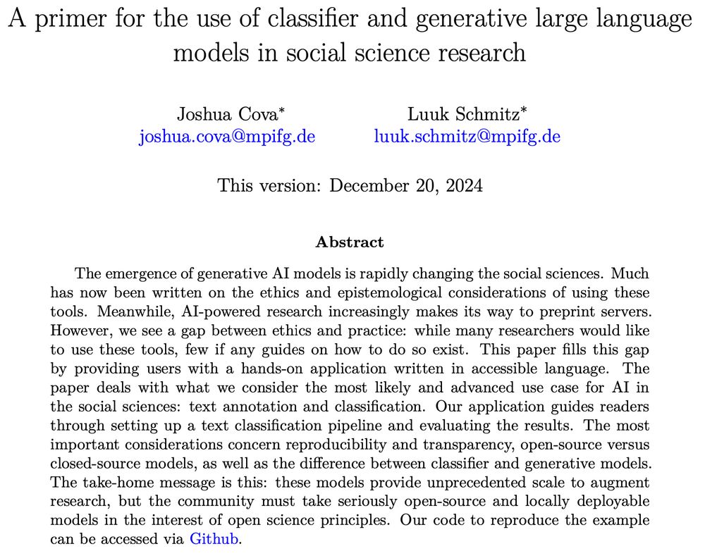 Paper title + abstract