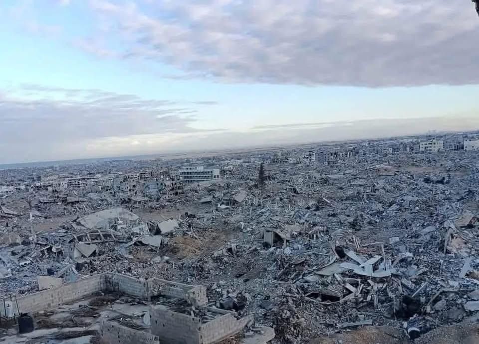 The destruction in Gaza.