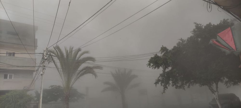 Tasneem's area under constant attack.