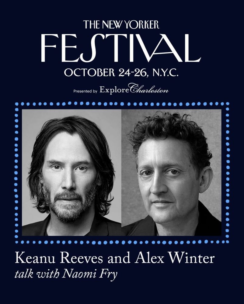 Keanu and Alex at the New Yorker Festival 