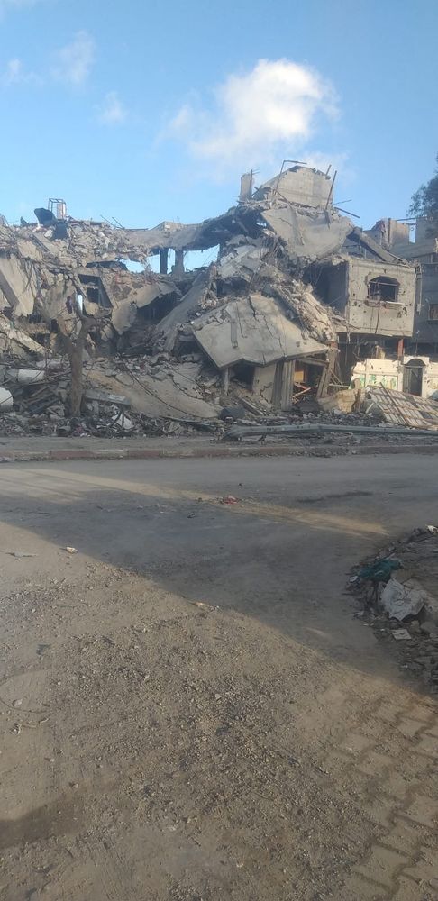 Tala's destroyed home.