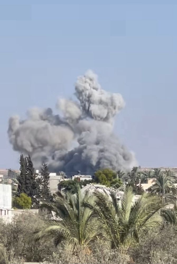 Bombing in Gaza.