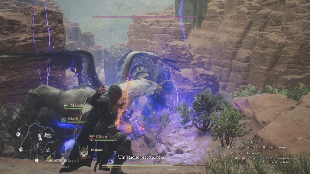 Caos lutando com 2 Ciclopes e Grifon hahaha