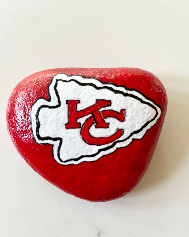 Rock I painted of my fav team since 1968