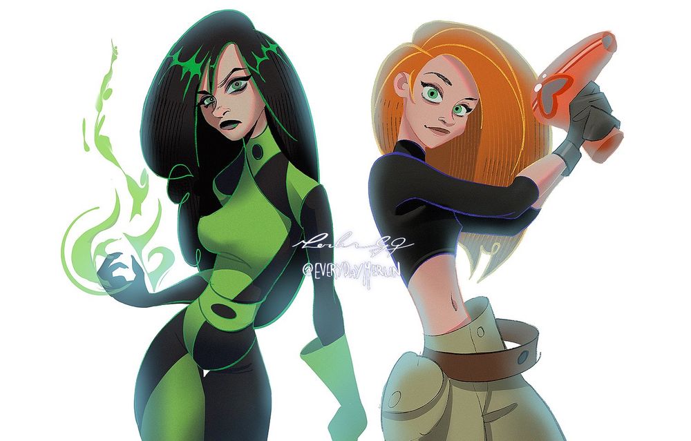 art: kim possible and shego 