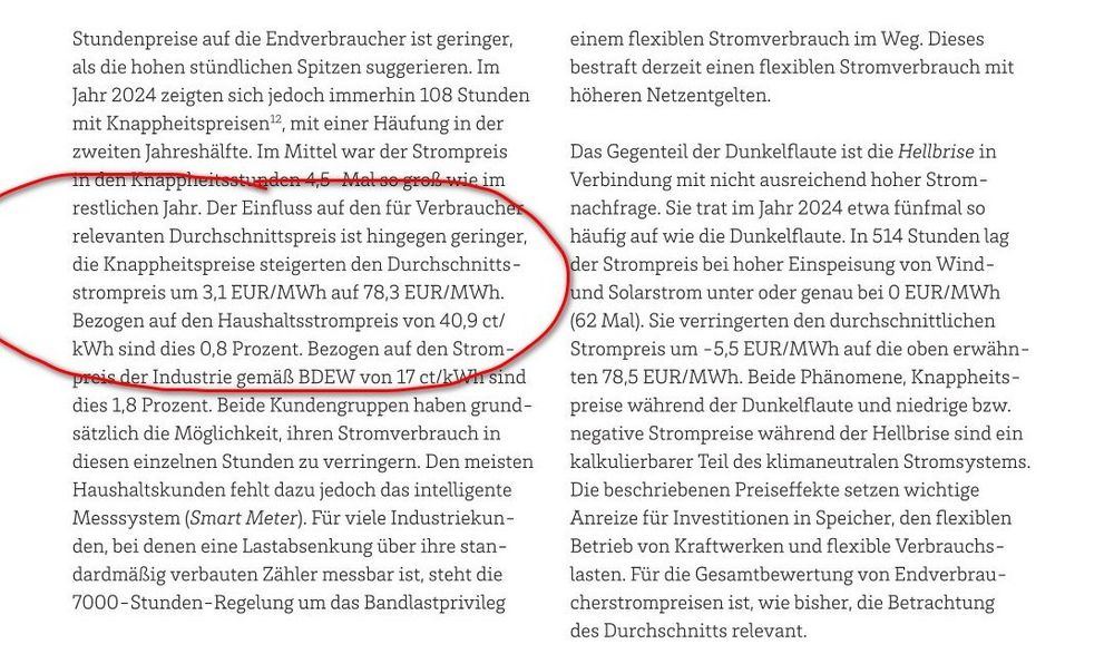 Auszug aus dem Jahresbericht von Agora Energiewende zu den Auswirkungen von Dunkelheiten auf den Strommarkt