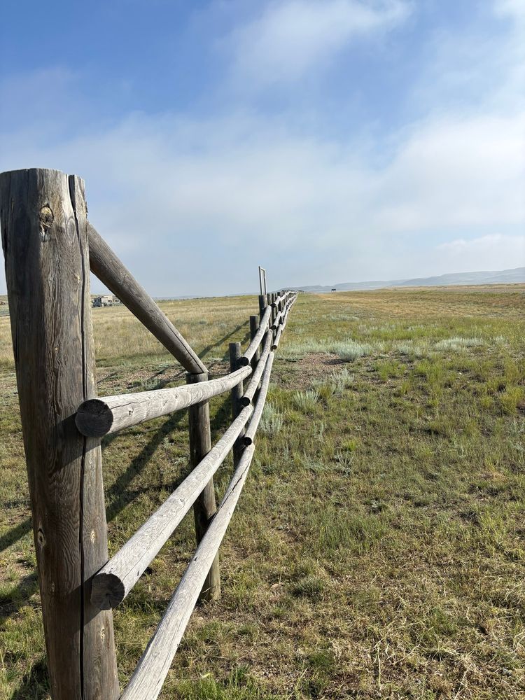 Boundary fence of Grasslands National Park, Saskatchewan