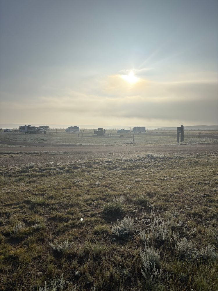 Sunrise in prairies 