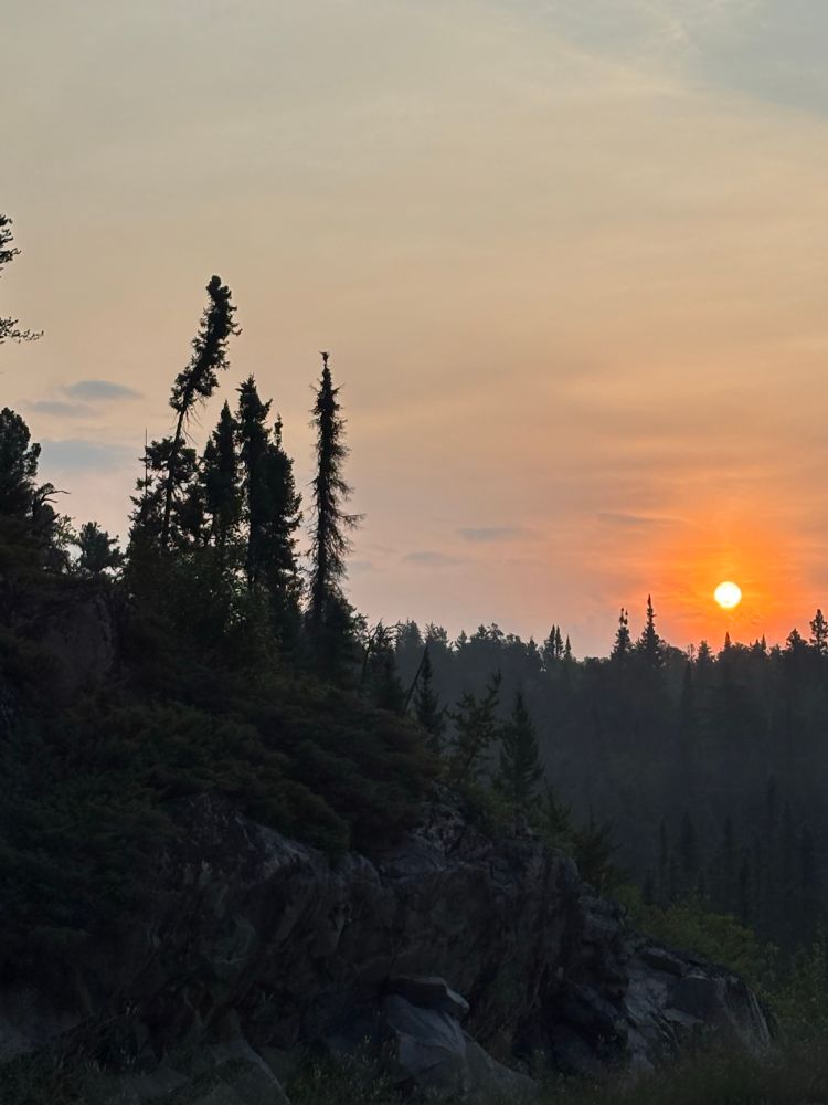 Sunrise outside of Kenora, ON