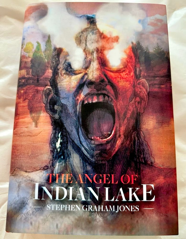 Picture of the SST Publications signed, limited edition of The Angel of Indian Lake by Stephen Graham Jones
