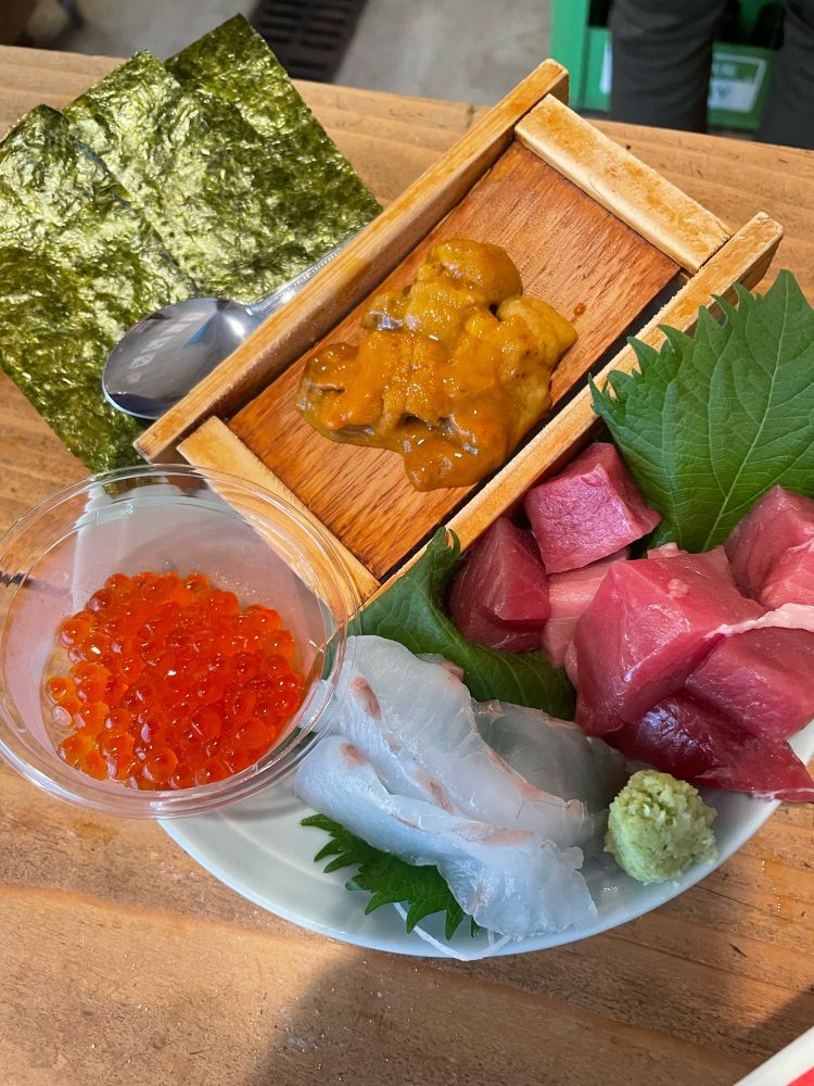 刺身の盛り合わせ