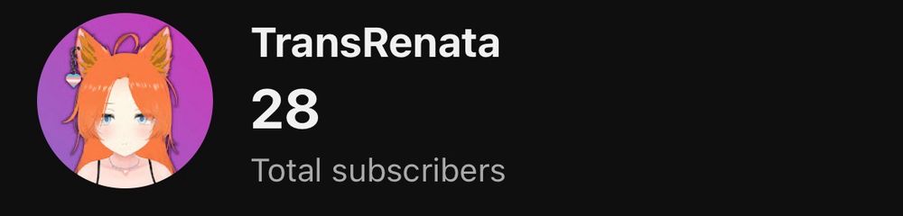 My own YouTube channel sitting at a total of 28 subscribers