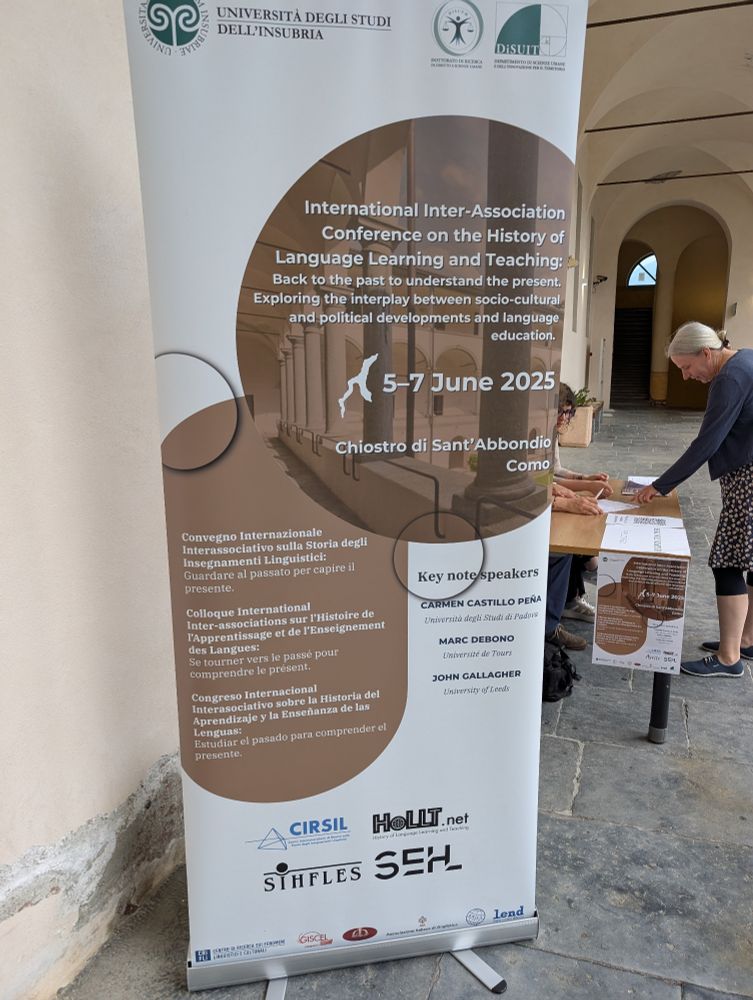A gigantic poster for the conference. Look, mammy, my name is on there! 