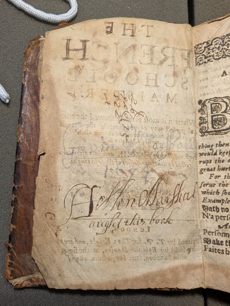 Ownership inscription by Hellen Marshall. 