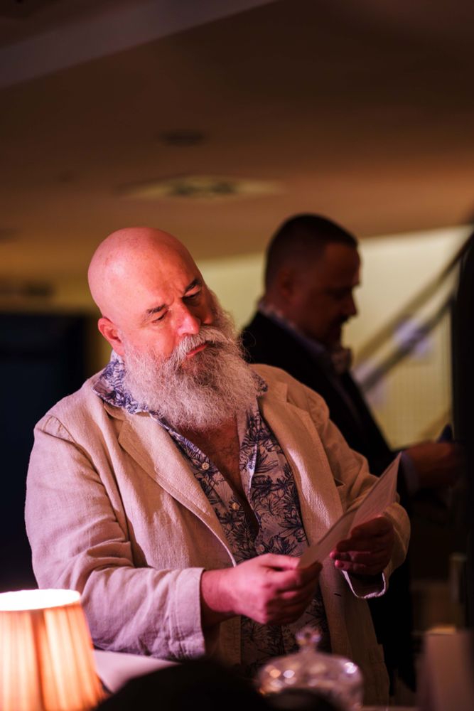Man reading a letter